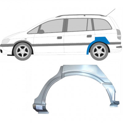 Bagskærm reparationspanel til Opel Zafira 1999-2005 / Venstre 6889