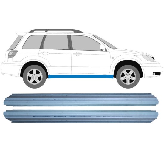 Dørpanel reparationsplade til Mitsubishi Outlander 2003-2007 / Venstre+Højre / Sæt 16144