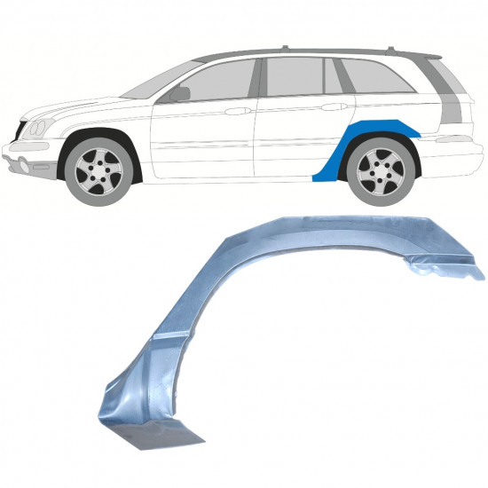 Bagskærm reparationspanel til Chrysler Pacifica 2003-2007 / Venstre 7670