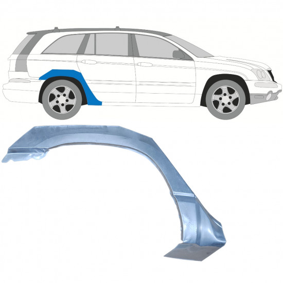 Bagskærm reparationspanel til Chrysler Pacifica 2003-2007 / Højre 7669