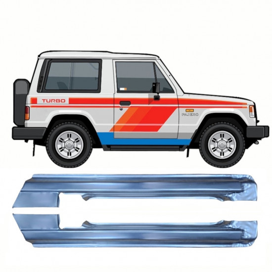 Dørpanel til Mitsubishi Pajero 1982-1992 / Venstre+Højre / Sæt 10364