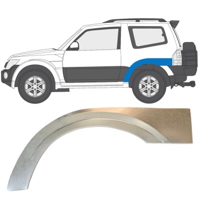 Bagskærm reparationspanel til Mitsubishi Pajero 2006-2021 / Venstre 14838