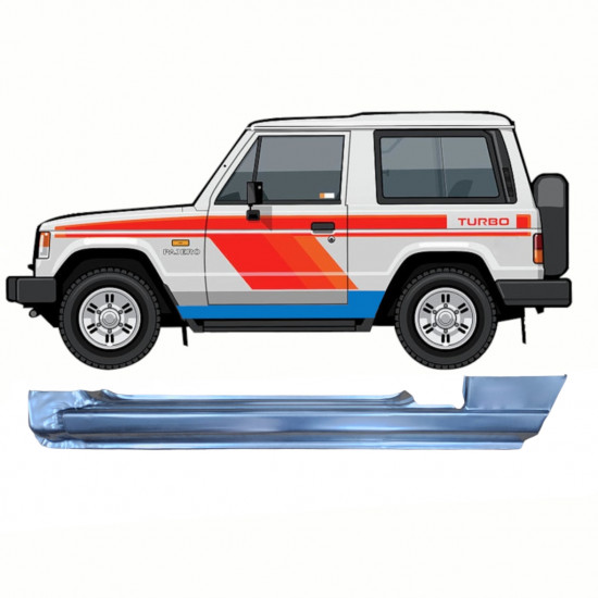 MITSUBISHI PAJERO 1982-1992 FULD REPARATIONSDEL TIL DØRPANEL / VENSTRE