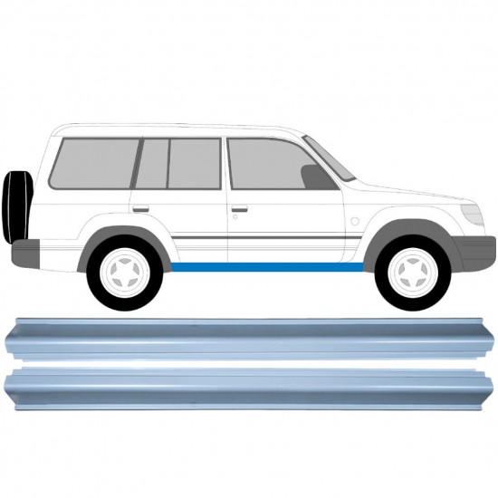 MITSUBISHI PAJERO 1991-2001 REPARATION AF KARMEN / HØJRE + VENSTRE / SÆT