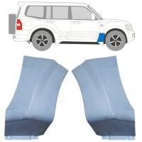 Skærmkant reparationsplade til Mitsubishi Pajero 1999-2006 / Venstre+Højre / Sæt 16903