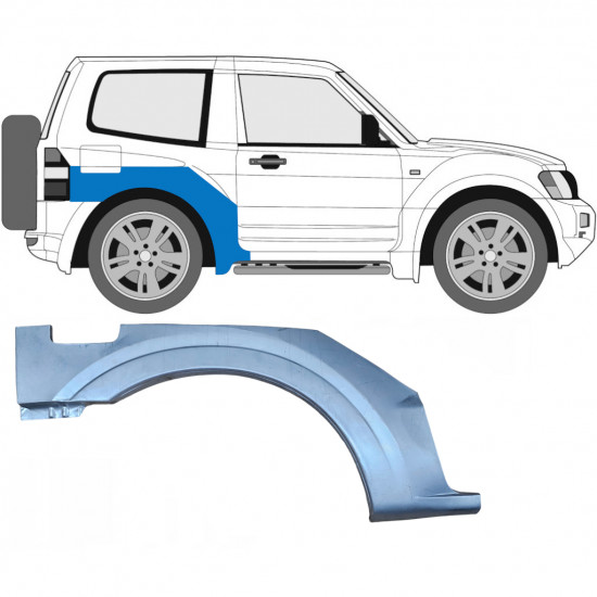 MITSUBISHI PAJERO 1999-2006 3 DØR REPARATIONSDEL TIL BAGSKÆRM / HØJRE