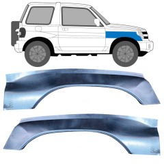 Skærmkant reparationsplade til Mitsubishi Pajero Pinin 1998-2007 / Venstre+Højre / Sæt 10624