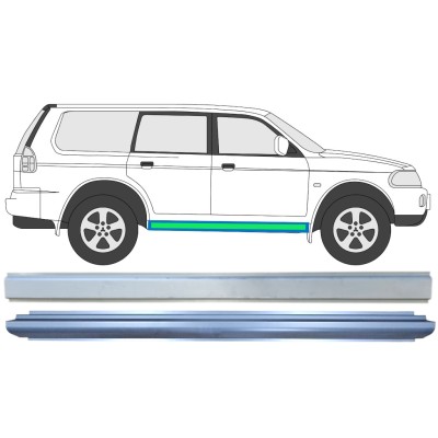 Dørpanel reparationsplade indre + ydre til Mitsubishi Pajero Sport 1996-2008 / Venstre = Højre (symmetrisk) / Sæt 14873