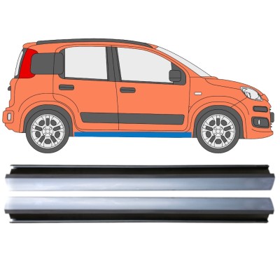 Dørpanel reparationsplade til Fiat Panda 2012- / Venstre+Højre / Sæt 14971