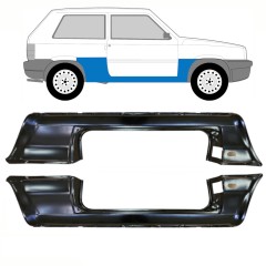 Dørpanel til Fiat Panda 1980-2002 / Venstre+Højre / Sæt 10756