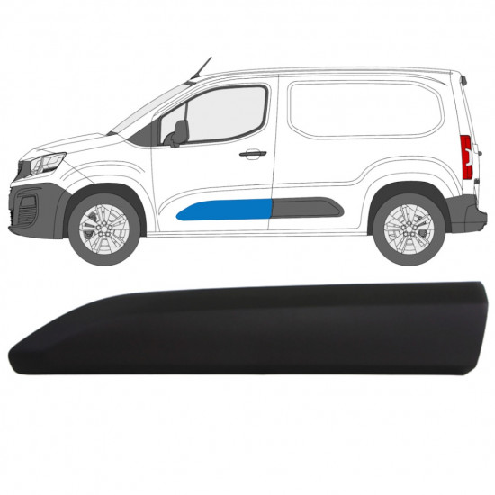 Stødliste dør til Peugeot Partner 2018-2023 / Venstre 12985