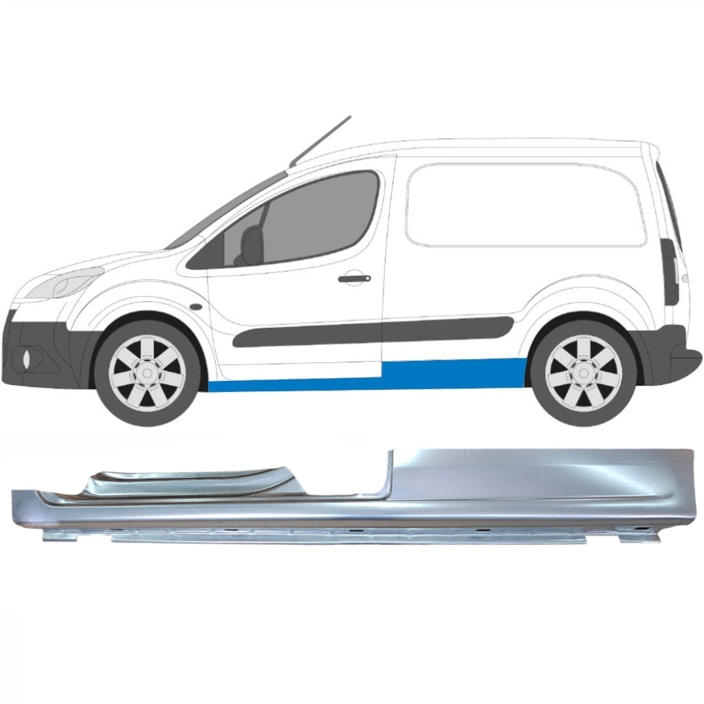 Dørpanel Til Peugeot Partner C Berlingo 2008- / Venstre 5409