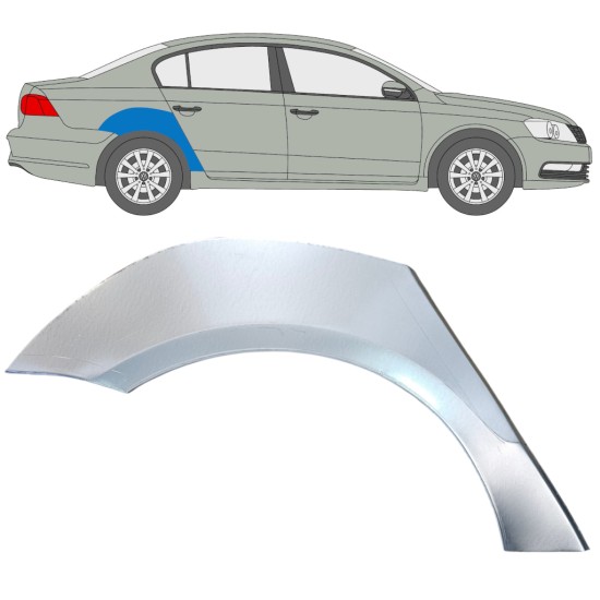 Bagskærm reparationspanel til Volkswagen Passat B7 2010-2015 / Højre 16352