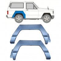 Bagskærm reparationspanel til Nissan Patrol 1979-1993 / Venstre+Højre / Sæt 10412