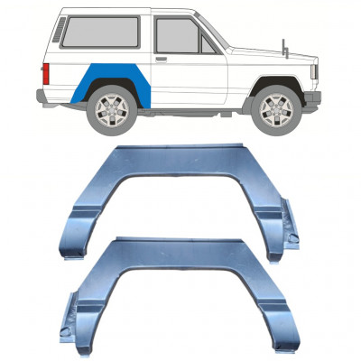 Bagskærm reparationspanel til Nissan Patrol 1979-1993 / Venstre+Højre / Sæt 10412