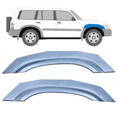 Skærmkant reparationsplade til Nissan Patrol Y61 GY61 1997-2009 / Venstre+Højre / Sæt 10573