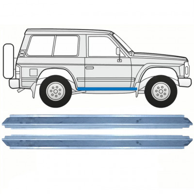 Dørpanel reparationsplade til Nissan Patrol 1990-1997 / Venstre = Højre (symmetrisk) / Sæt 10465