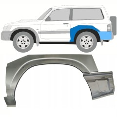 Bagskærm reparationspanel til Nissan Patrol Y61 GY61 1997-2009 / Venstre / Sæt 10799