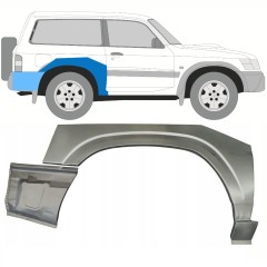 Bagskærm reparationspanel til Nissan Patrol Y61 GY61 1997-2009 / Højre / Sæt 10798