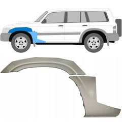 Skærmkant reparationsplade til Nissan Patrol Y61 GY61 1997-2009 / Venstre / Sæt 10033