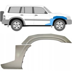 Skærmkant reparationsplade til Nissan Patrol Y61 GY61 1997-2009 / Højre / Sæt 10032