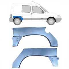 Bagskærm reparationspanel til Citroen Berlingo 1996-2008 / Venstre+Højre / Sæt 14060