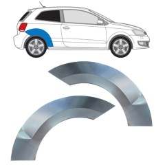 Bagskærm reparationspanel til Volkswagen Polo 2009-2017 / Venstre+Højre / Sæt 16360