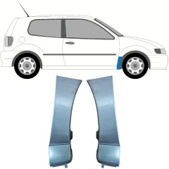 Skærmkant reparationsplade til Volkswagen Polo 1994-1999 / Venstre+Højre / Sæt 10264