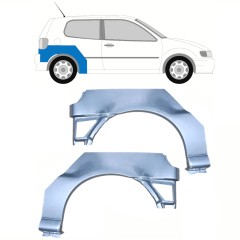 Bagskærm reparationspanel til Volkswagen Polo 1994-1999 / Venstre+Højre / Sæt 10193