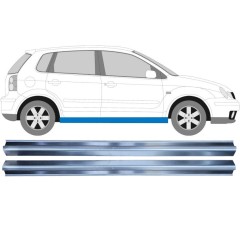 Dørpanel reparationsplade til Volkswagen Polo 2001-2009 / Sæt 11933