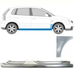 Dørpanel + reparationsplade til forskærm til Volkswagen Polo 2001-2009 / Højre / Sæt 8729
