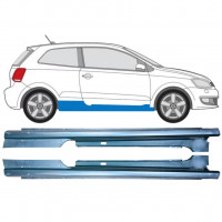 Dørpanel til Volkswagen Polo 2009-2017 / Venstre+Højre / Sæt 12861
