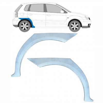 Bagskærm reparationspanel til VW Polo 2001-2009 / Venstre+Højre / Sæt 10132