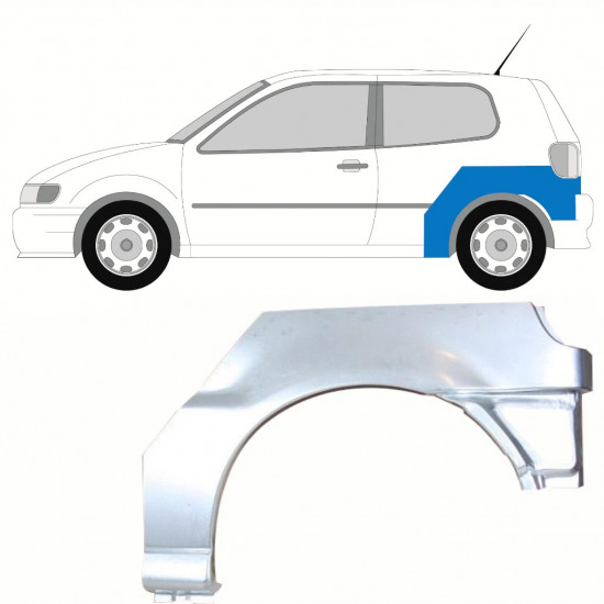 VW POLO 1994-1999 REPARATIONSDEL TIL BAGSKÆRM / VENSTRE