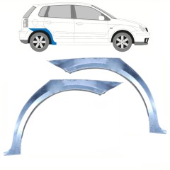 Bagskærm reparationspanel til Volkswagen Polo 2001-2009 / Venstre+Højre / Sæt 10132