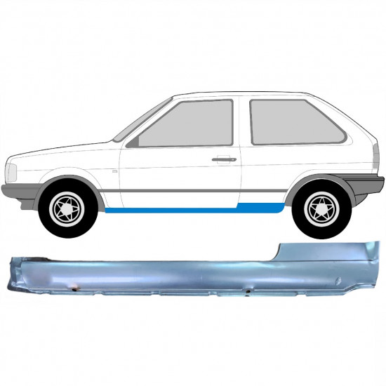 Dørpanel reparationsplade til VW Polo 1981-1994 / Venstre 7115