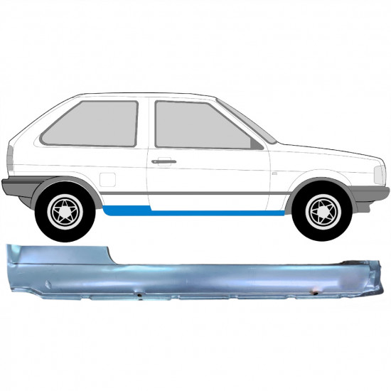 Dørpanel reparationsplade til VW Polo 1981-1994 / Højre 7114