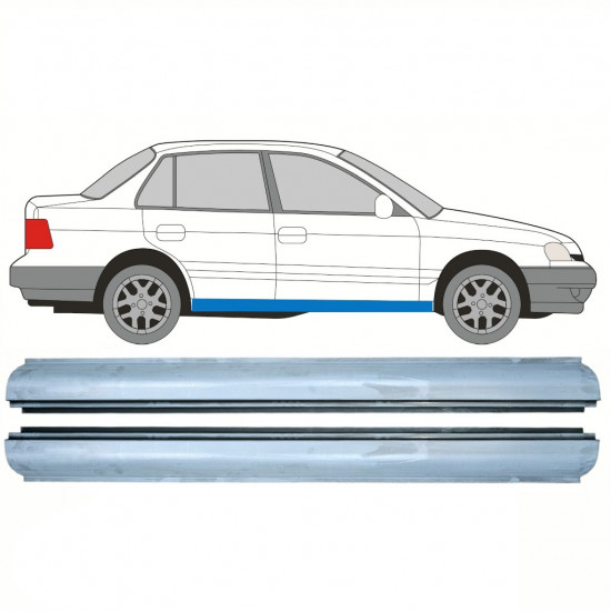 Dørpanel reparationsplade til Hyundai Pony Excel 1989-1995 / Venstre = Højre (symmetrisk) / Sæt 10332