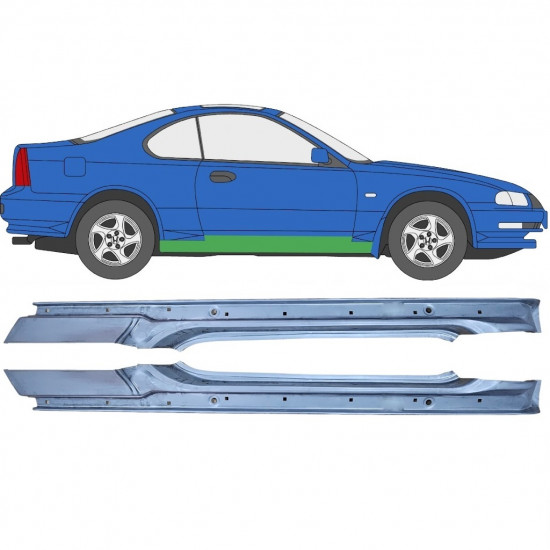 Dørpanel til Honda Prelude 1992-1996 / Venstre+Højre / Sæt 9282