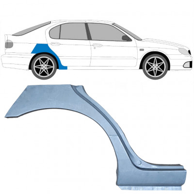 Bagskærm reparationspanel til Nissan Primera 1996-2001 / Højre 6842