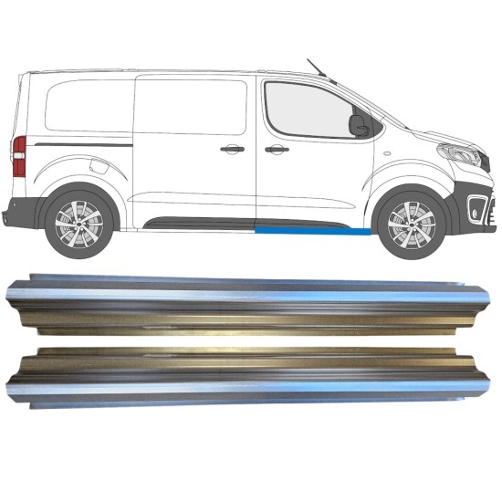 Reparationsdel til forreste dørtrin til Toyota Proace Verso 2016- / Venstre = Højre (symmetrisk) / Sæt 14903