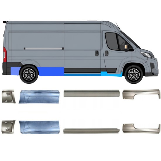 Reparationspanel sæt til Toyota Proace Max 2024- / Venstre+Højre / 16706