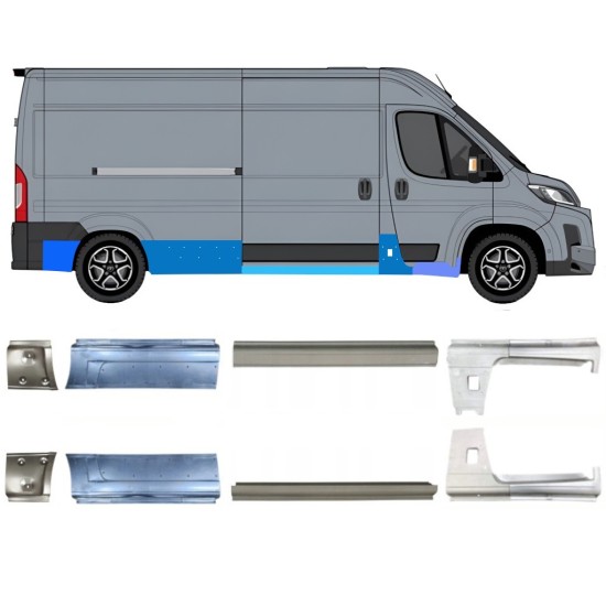 Reparationspanel sæt til Toyota Proace Max 2024- / Venstre+Højre 16709