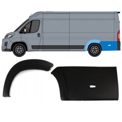 Sæt af hjulkasselister bag til Toyota Proace Max 2024- / Venstre 15892