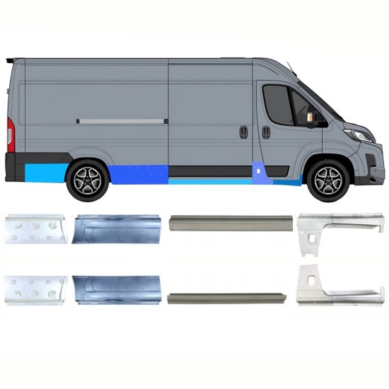 Reparationspanel sæt til Toyota Proace Max 2024- / Venstre+Højre 16711
