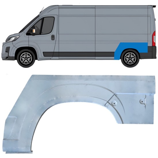 Bagskærm reparationspanel til Toyota Proace Max 2024- / Venstre 16954