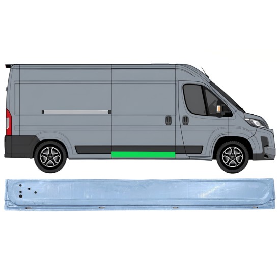 Reparationspanel til skydedør indvendig til Toyota Proace Max 2024- / Højre 16633