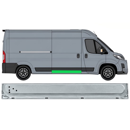 Reparationspanel til skydedør indvendig til Toyota Proace Max 2024- / Højre 17046