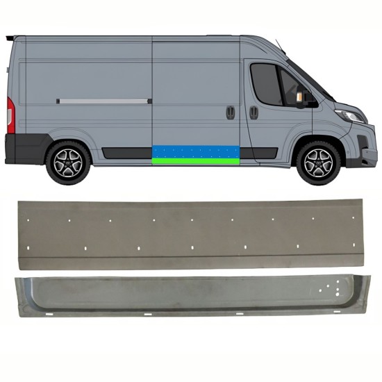 Reparationsplade til skydedør til Toyota Proace Max 2024- / Højre 16704
