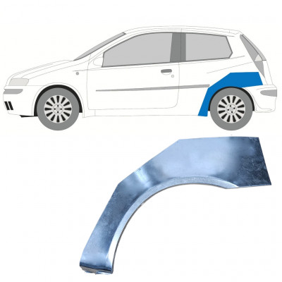 Bagskærm reparationspanel til Fiat Punto 2 1999-2010 / Venstre 7268